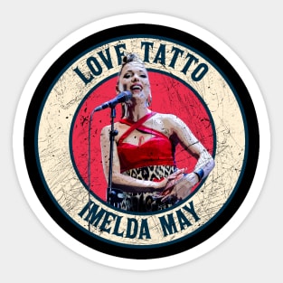 Retro Style Fan Art Design Imelda May /// Love Tatto Sticker